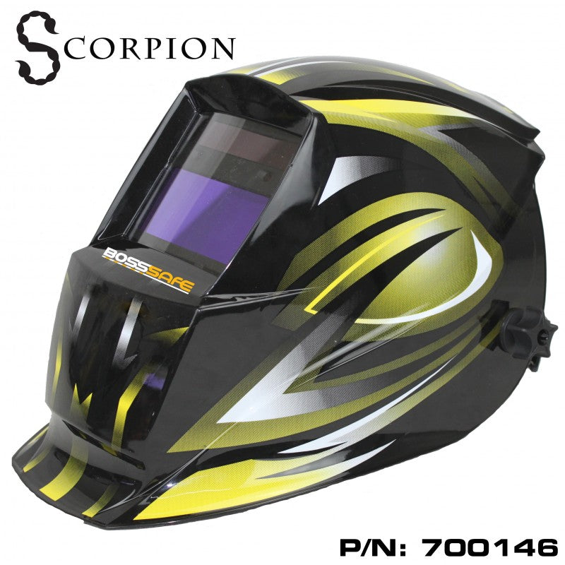 BOSS Welders Auto Darkening Welding Helmet-Scorpion-FDD