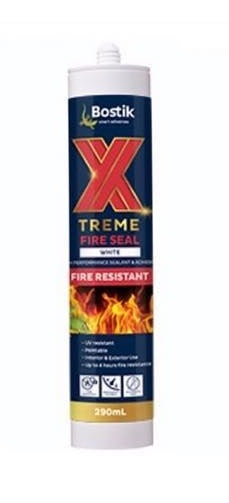 BOSTIK Industrial XTREME Fire Seal Fire Rated High Performance MSP Sealant & Adhesive-290ml Cartridge