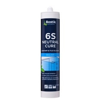 BOSTIK Industrial 6S Neutral Cure-Sanitary and tiling silicone sealant-300ml