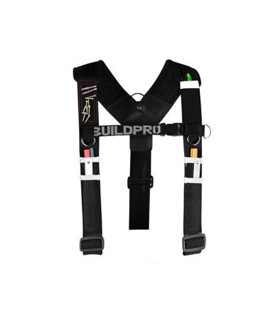 BUILDPRO Tradie Leather Belt- magneto Magnetic Shoulder Brace Harness