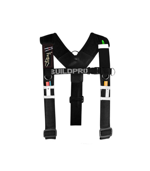 BUILDPRO Tradie Leather Belt- magneto Magnetic Shoulder Brace Harness