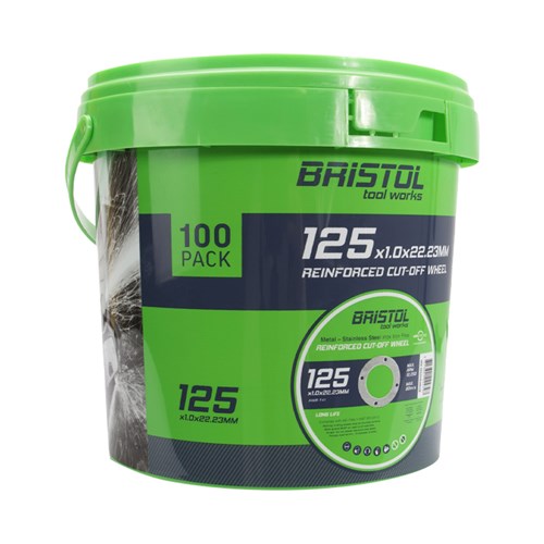 BRISTOL 125mm Metal Cutting Disc Bucket Deal-100pck