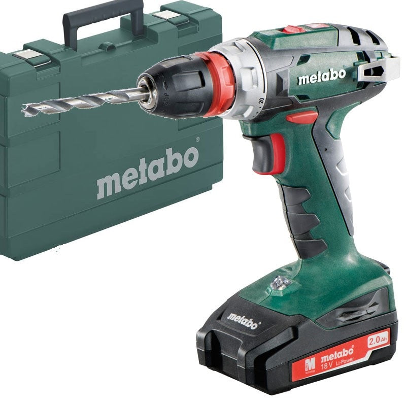 Metabo BS18QUICK 18v Cordless Drill Combo Kit With Quick Change Chuck
