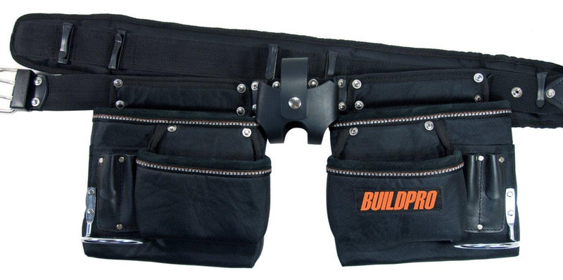 BUILDPRO Tradie Tool Belt Apron-4Pouch LNTA4PBS