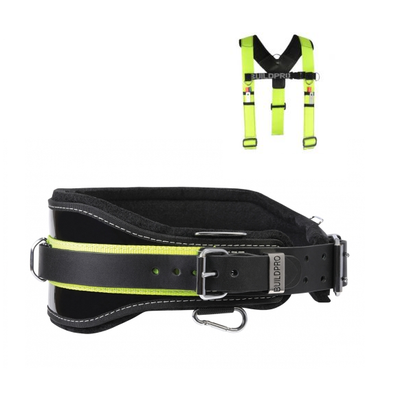 BUILDPRO Backpro Scaffolders/Riggers Tradies Tool Belt & Harness Bundle Deal - LBBUTB+LBHAY