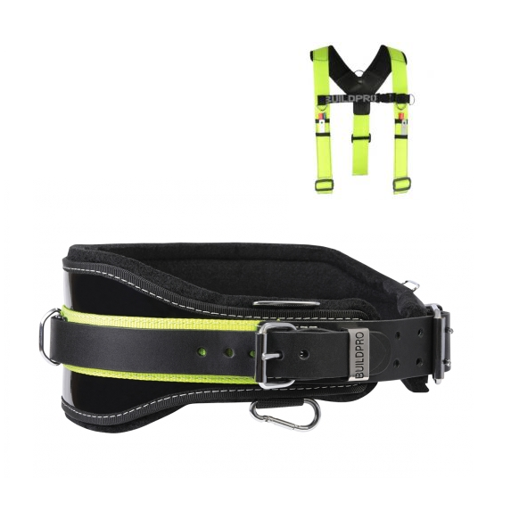 BUILDPRO Backpro Scaffolders/Riggers Tradies Tool Belt & Harness Bundle Deal - LBBUTB+LBHAY