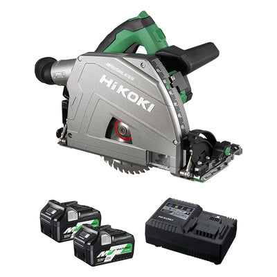 HIKOKI - 36V Brushless 165mm Plunge Cut Saw Kit PLUS 1 x 1600mm Guide Rail