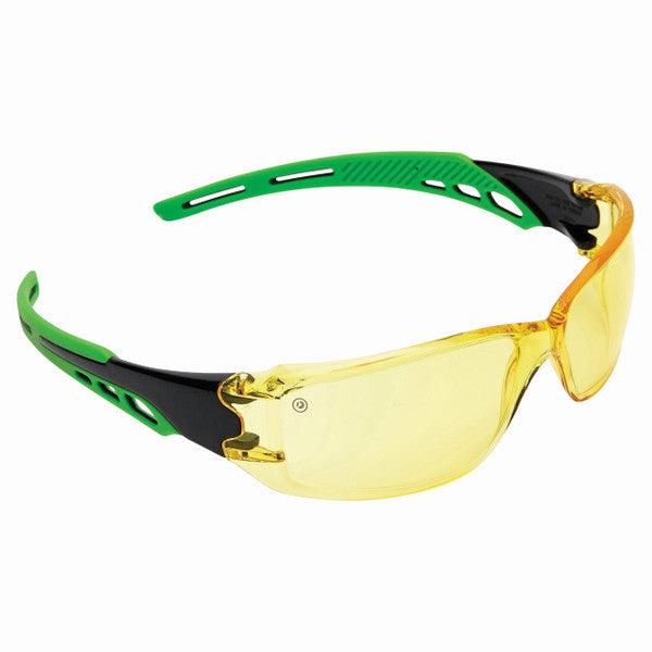 PROCHOICE Cirrus Hi Vis Safety Glasses -Amber Lens 9185