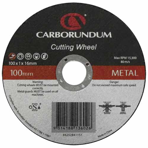 CARBORUNDUM Ultra Thin Metal Cutting Disc-100mm 25pack 66252841151