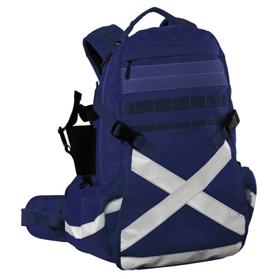 CARIBEE Mineral King 32L Safety Back Pack With Helmet Storage & Hydration Pack Ready-Navy Blue-Mine & Railway Spec