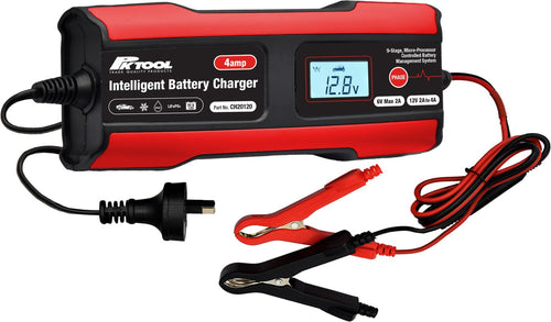 PK TOOLS 4amp Intelligent Battery Charger-6 & 12v