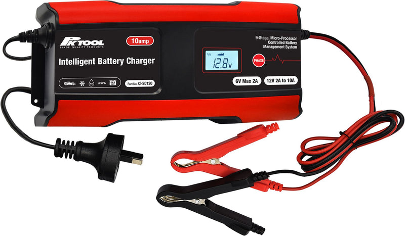 PK TOOLS 10amp Intelligent Battery Charger-6 & 12v