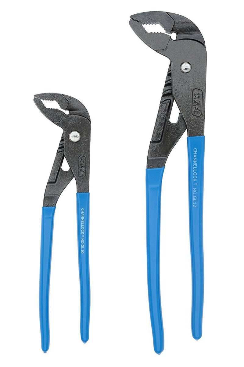 Channellock 2 Piece GripLockÂ® Plier Set Multi Grip 10â€� GL10 12â€� GL12 GLS-1