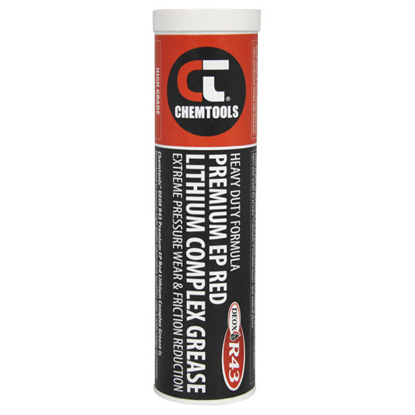 CHEMTOOLS DEOX R43 Premium EP Red Lithium Complex Grease Cartridge-450g