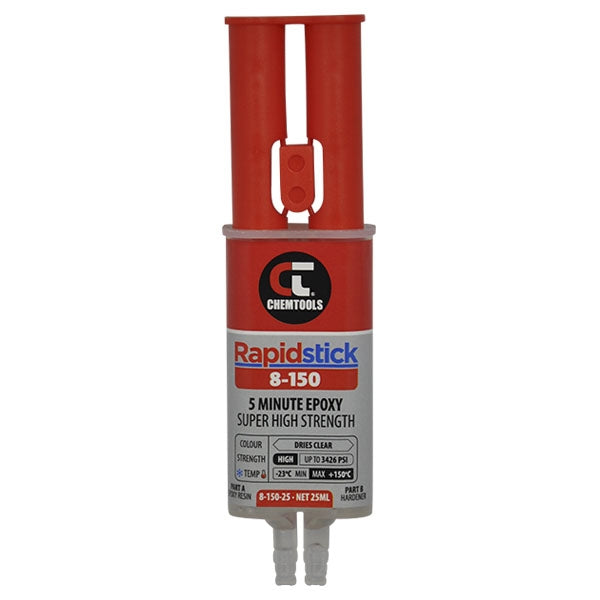 CHEMTOOLS  25ml Rapidstick 5-Minute Quick-Setting Epoxy - Clear- 8-150-25