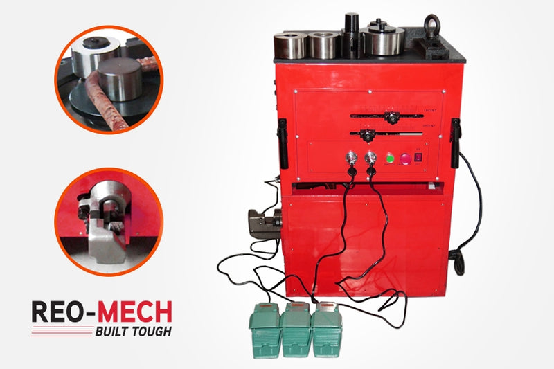 REO-MECH Industrial 6-32mm Rebar Bender and Cutter CRBC-32