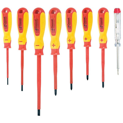 CRESCENT Electricians Insulated 1000v Screwdriver Set-8pce SD8SET