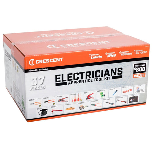 CRESCENT TOOLS ELECTRICIAN 37 Pc APPRENTICE KIT CTKAE400