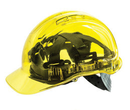 BEAVER Frontier Clear View Protective Hard Hat-Yellow CV63YE