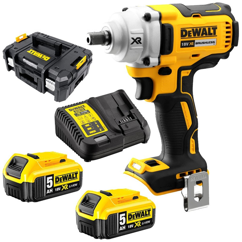 Dewalt DCF894P2-XE 18v XR Brushless Compact Mid Torque Impact Wrench KIT-bd