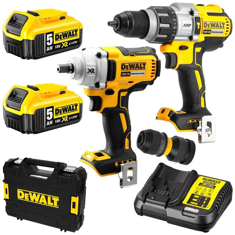 Dewalt DCK2094P2-XE 18v XR Brushless 2 Piece Kit 5ah-bd