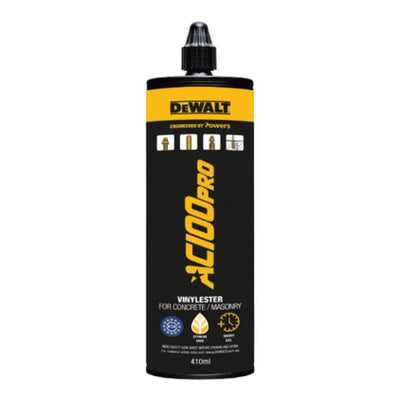DeWALT Pro Vinylester Chemical Injection For Concrete / Masonry AC100-PWR -JTD