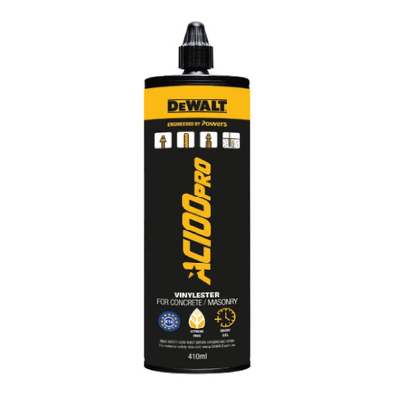 DeWALT Pro Vinylester Chemical Injection For Concrete / Masonry AC100-PWR -JTD