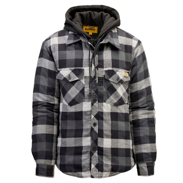 DEWALT JACKET VOZZO HOOD FLANNEL-GREY