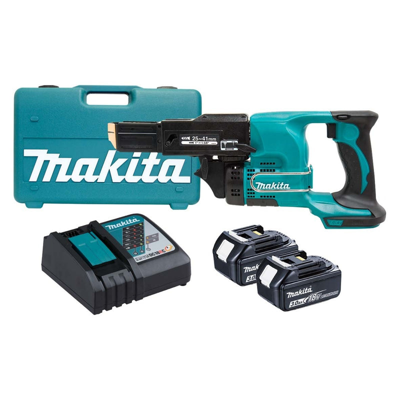 MAKITA 18V CORDLESS AUTOFEED SCREWDRIVER KIT KDFR450RFEX