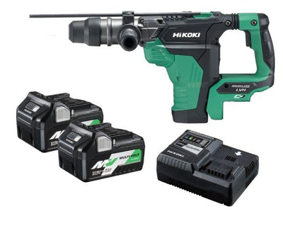HiKOKI DH36DMA(HAZ) 36V 8.0Ah/4.0Ah Li-Ion Cordless Brushless MultiVolt SDS-Max Rotary Hammer Combo Kit