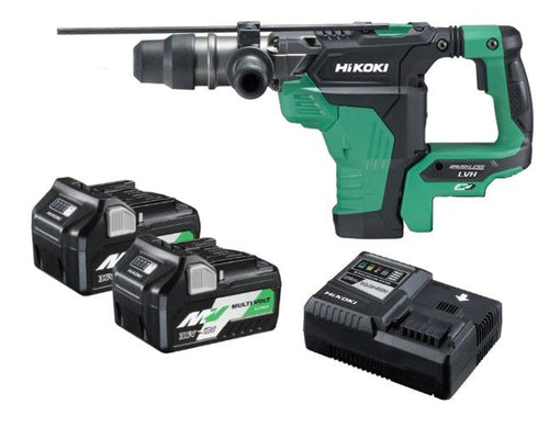 HiKOKI DH36DMA(HAZ) 36V 8.0Ah/4.0Ah Li-Ion Cordless Brushless MultiVolt SDS-Max Rotary Hammer Combo Kit