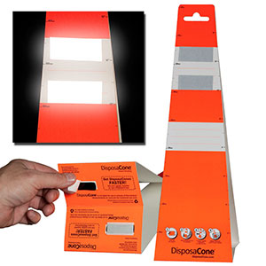 CSS DisposaCone Disposable Tempory Traffic Cones-3pack DC450