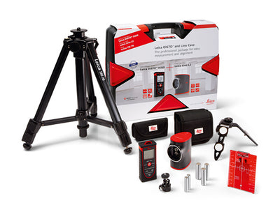 LEICA Disto D210 Distance Measurer & Lino L2 Laser Level Combo Kit LEICACOMBO