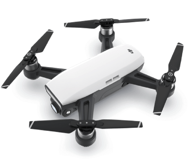 DJI Spark Quadcopter Drone - Alpine White- With 16gb Microsd Card DJISPARKWHITE