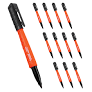 KLEIN Skribes Black Fine Point Marker 12 Pack-Replaces Milwaukee 48223100 INKZALL