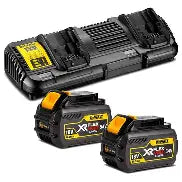 DEWALT XR FLEXVOLT™ BATTERY & CHARGER STARTER PACK 6AH DCB132T2-XE SKU: DEWDCB132T2-XE