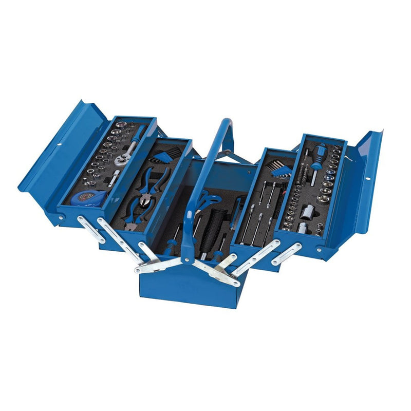DRAPER 126pce Tool Kit In Cantilever Tool Box