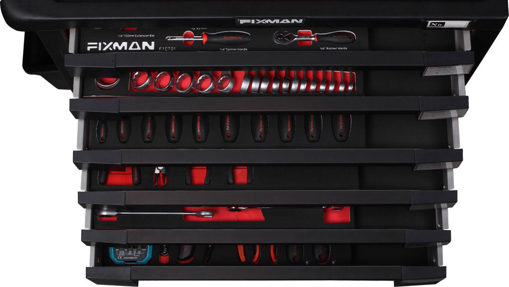 FIXMAN Tools Only Tool Kit With EVA Foam Tray System-192pce fmtoolkit0 ...