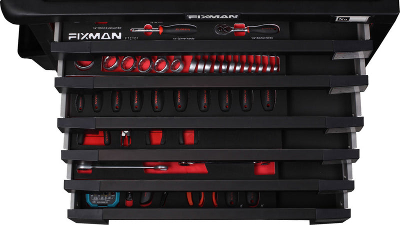 FIXMAN Tools Only Tool Kit With EVA Foam Tray System-192pce fmtoolkit01