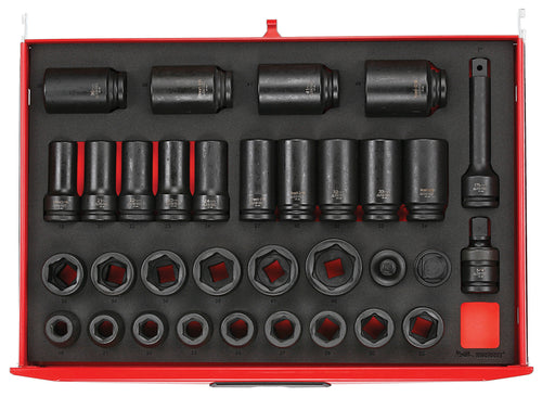 Teng Tools 33 PIECE 3/4" DRIVE IMPACT SOCKET SET