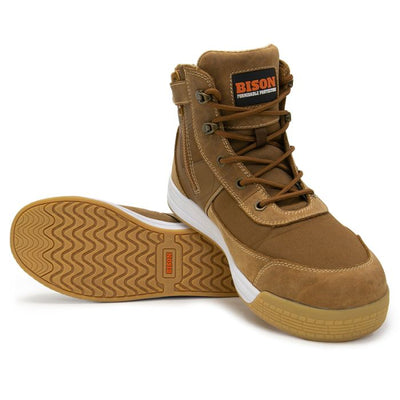 BISON Industrial Dune Series Low Cut Safety Boots With Side Zip -JTD-FDD