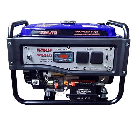 Dunlite 3.6kVA AVR Petrol Generator With Remote Start DGUR3.2E-RS