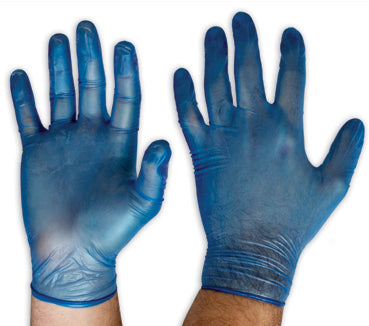 PROCHOICE Blue Vinyl Gloves - XLarge-100pck DVBXL