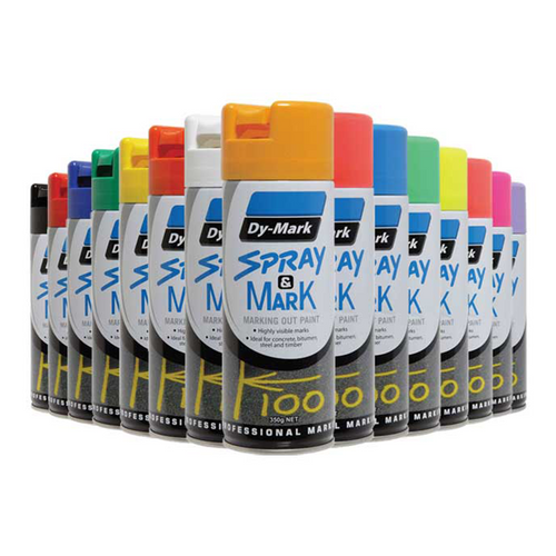 DYMARK Aerosol Spray & Mark Spot Marking Paint 350G -JTD