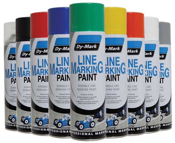 DYMARK Aerosol Line Marking Paint 500G-Black 41015001
