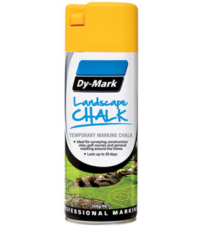 DYMARK Aerosol Landscape Chalk Temporary Marking Paint 350G-Yellow 23183505
