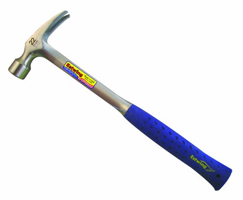Estwing E3-22SM - Vinyl Grip Milled Head Framing Hammer-22oz