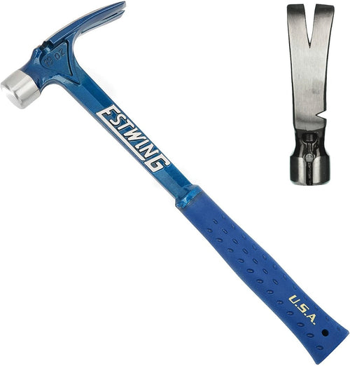 Estwing Vinyl Grip Smooth Face Hammer Blue Ultra Series-15oz - E6-15S