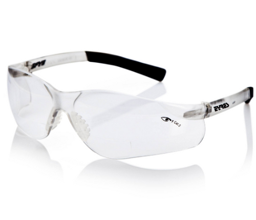 EYRES Tradie Safety Glasses With Bifocal Clear Lens-103RX Magnifiq Reader Series