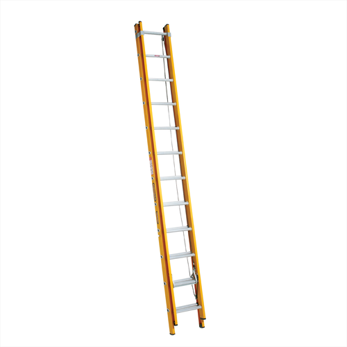 Gorilla Extension ladder 3.7-6.5m (12-21ft) Fibreglass 130kg Industrial